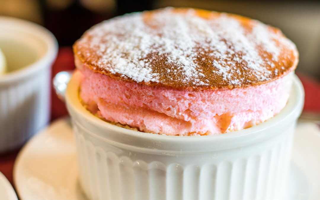 Chilled Red Raspberry Soufflé