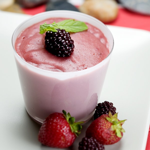 Raspberry Yogurt Pudding