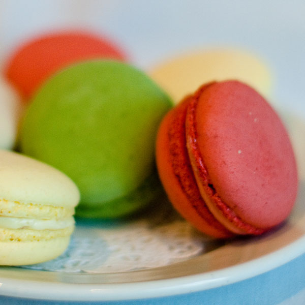 Raspberry Macarons