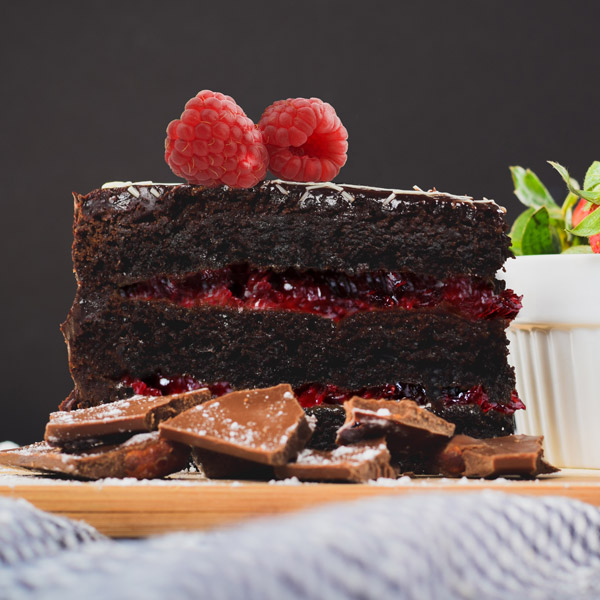 Raspberry Chocolate Gateau