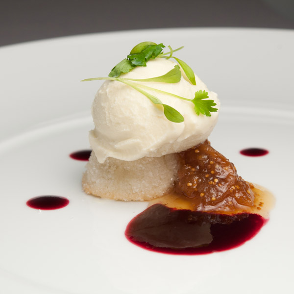 Lemon Shortbread and Blackberry Coriander Glaze