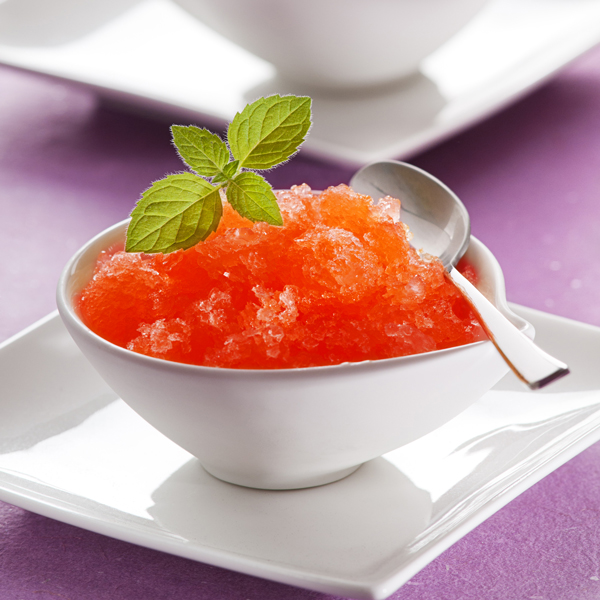 Blood Orange Armagnac Granita