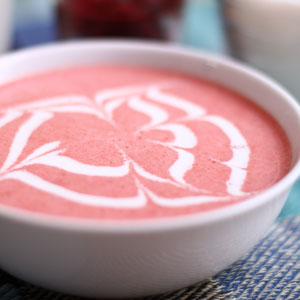 Light Chilled Raspberry Soup