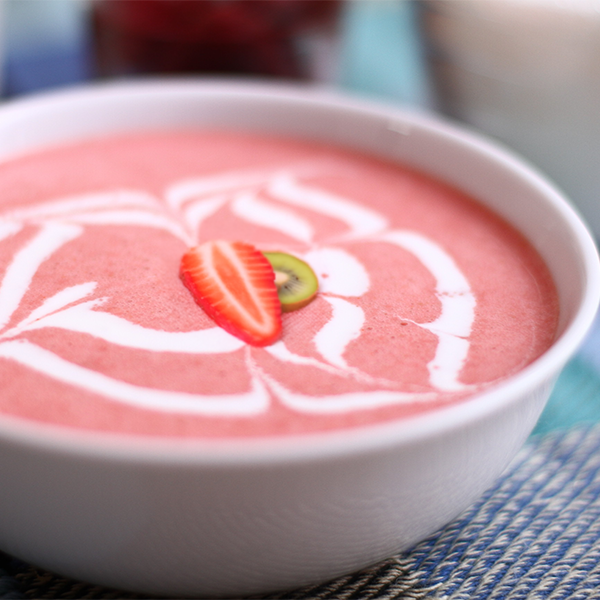 Strawberry Kiwi Soup
