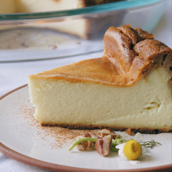 Green Apple Maple Syrup Cheesecake