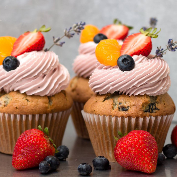Sangria Cupcakes with Buttercream Frosting