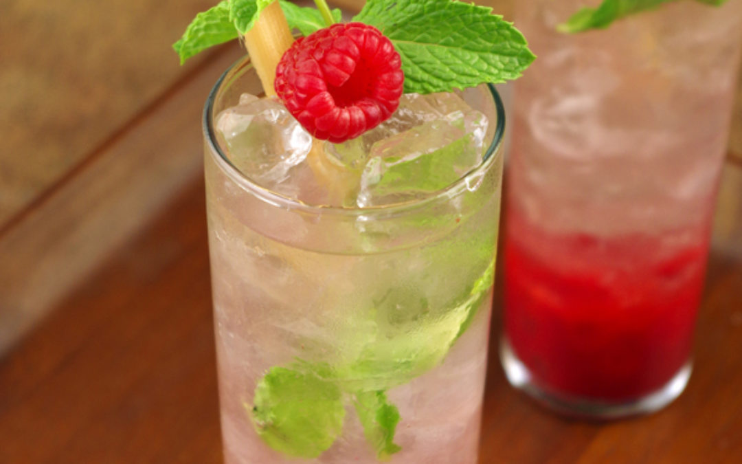 Raspberry Yuzu Mojito