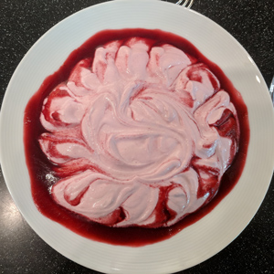 Fromage Blanc Cheese with Cranberry Puree