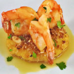 Sauteed-Shrimp-with-Smoked-Carmelized-Pineapple,-Toasted-Coconut-Almonds-600