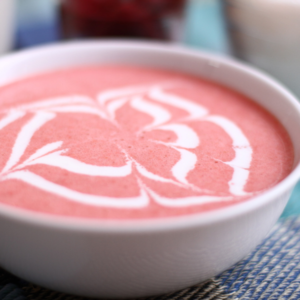 Light Chilled Raspberry Soup
