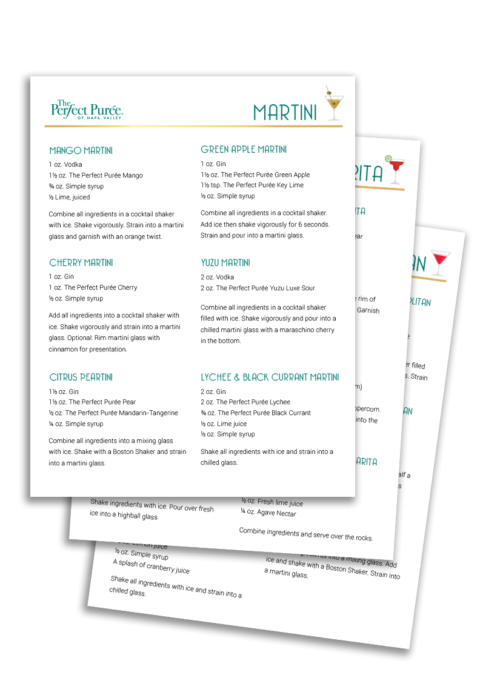 Downloadable Classic Cocktail Guide - The Perfect Puree of Napa Valley