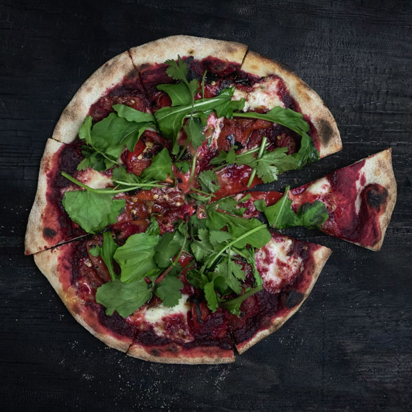 Caramelized Onions with Blackberry Sauce Pizza