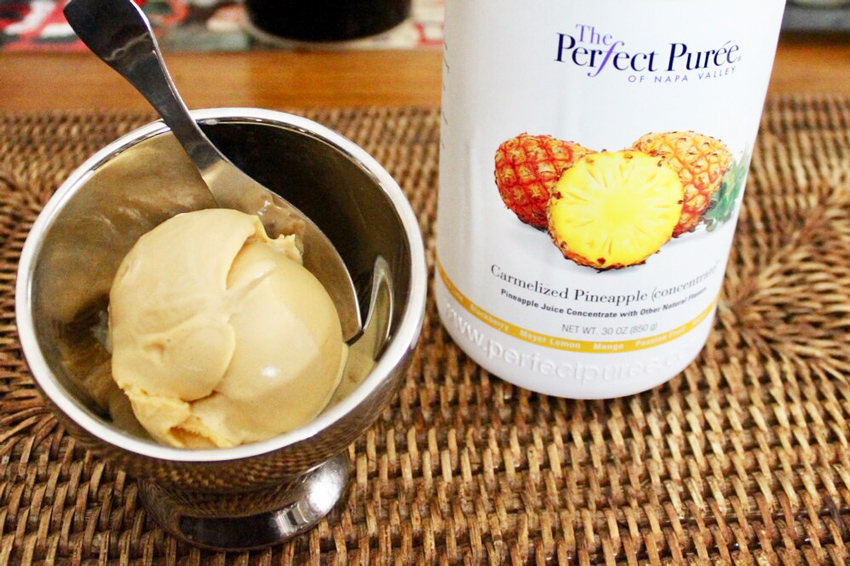 Pure Carmelized Pineapple Ice Cream