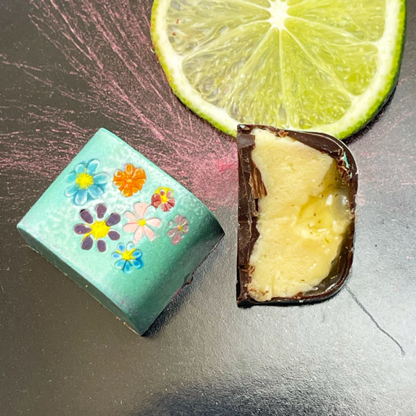 Pink Guava Ganache with Key Lime Curd Confection The Perfect Puree of
