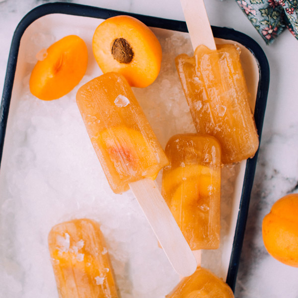 Apricot Peach Ginger Popsicles