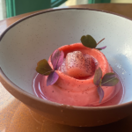 Strawberry-Rhubarb-Sorbet-and-Poached-Rhubarb-by-Raymond-Morales