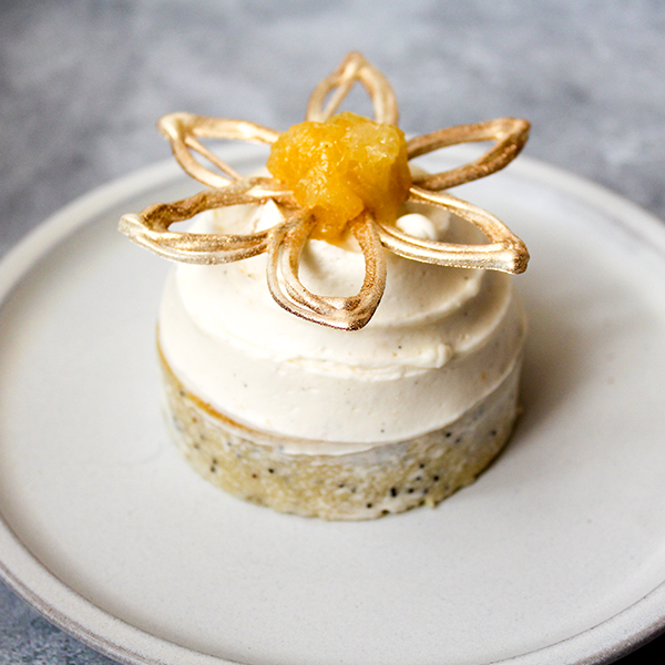 Food with a story to tell | Almond Poppy Seed Cheesecake Bombe