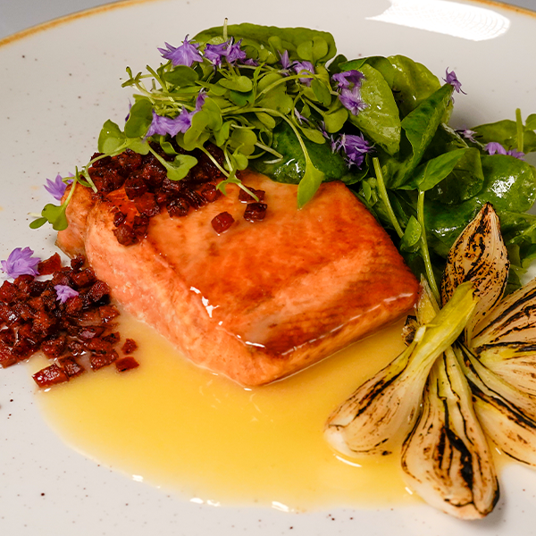 Sweet Ginger Beurre Blanc Salmon filet by André Cardé