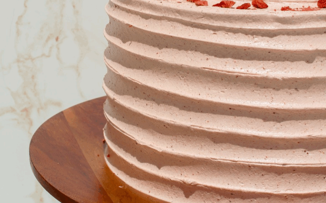 Guava Strawberry Pretzel Salad Cake