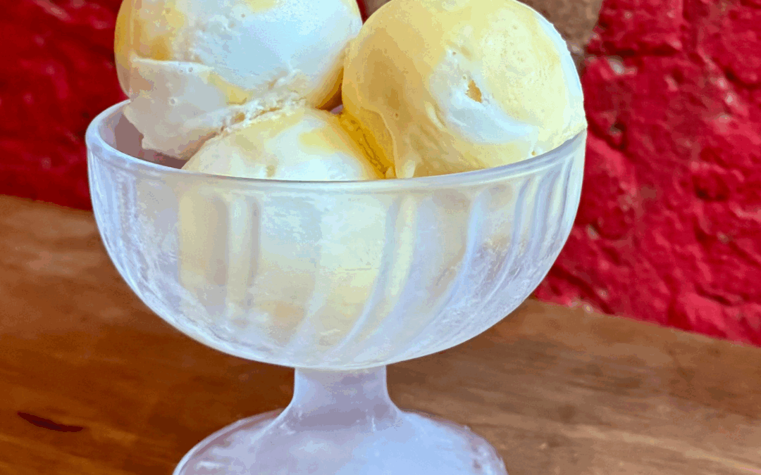Soursop Mango Swirl Sherbet