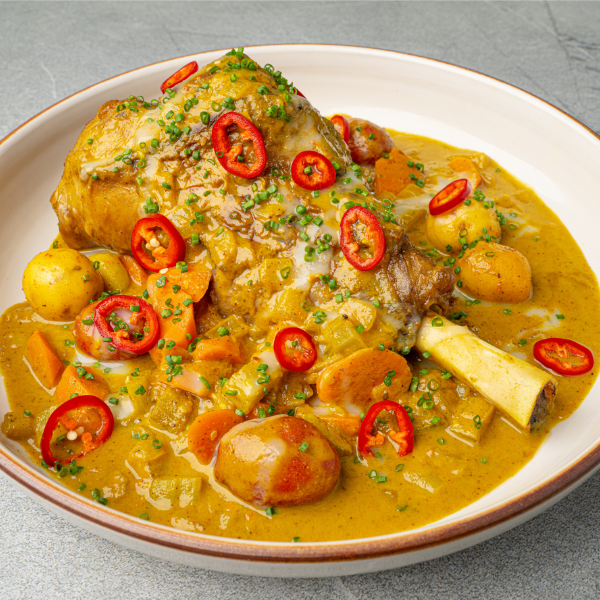 Seared & Braised Leg of Lamb