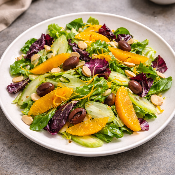 Blood Orange and Winter Green Salad
