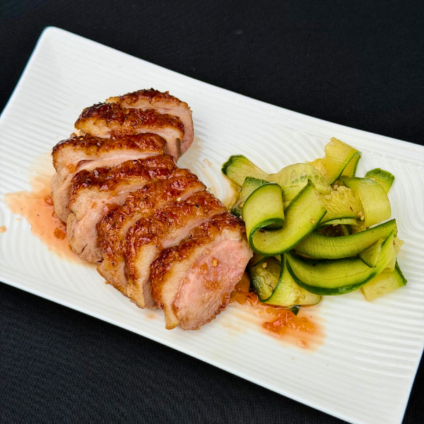 Duck Breast with Plum Gochu Glaze