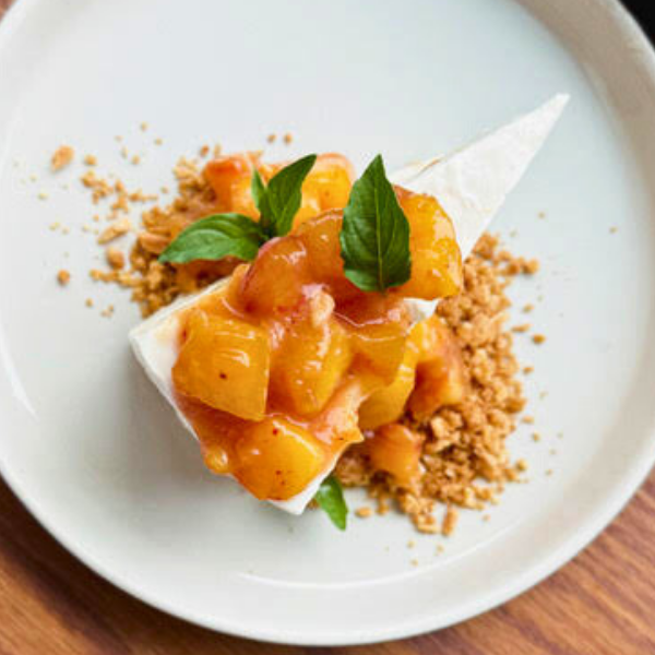 White Peach Semifreddo