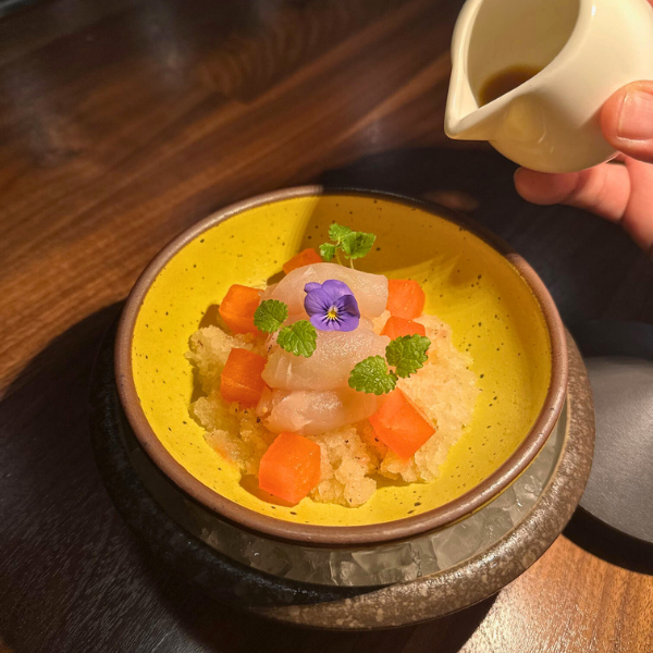 Kombu-Cured Halibut Crudo