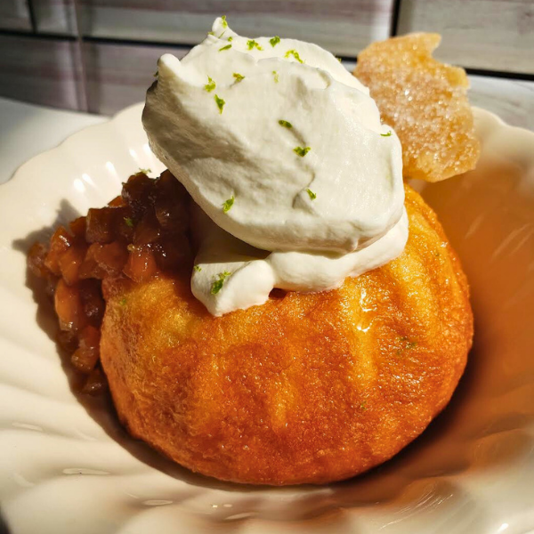 Dark and Stormy Rum Baba