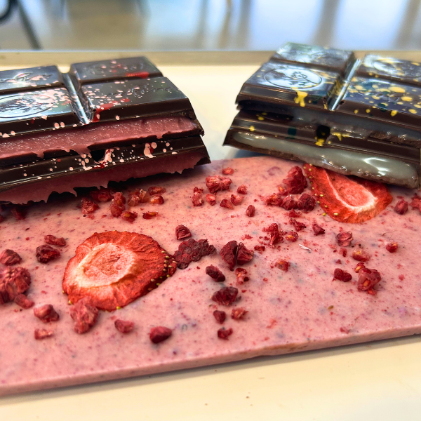 Prickly Pear Guava Ganache Chocolate Bar